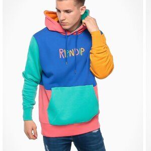 Rip n dip Color Block Multi Panel Hoodie size M